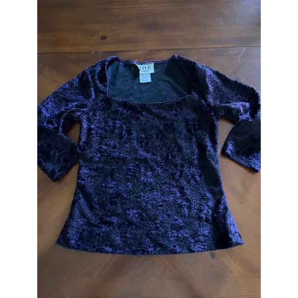 One Wrapper Juniors M Vintage Knit Blouse Y2K Fancy - Picture 6 of 10